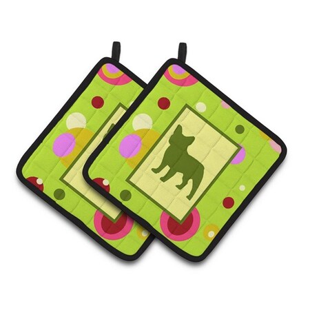 Carolines Treasures French Bulldog Pair of Pot Holders, 7.5 x 3 x 7.5 in. CK1128PTHD
